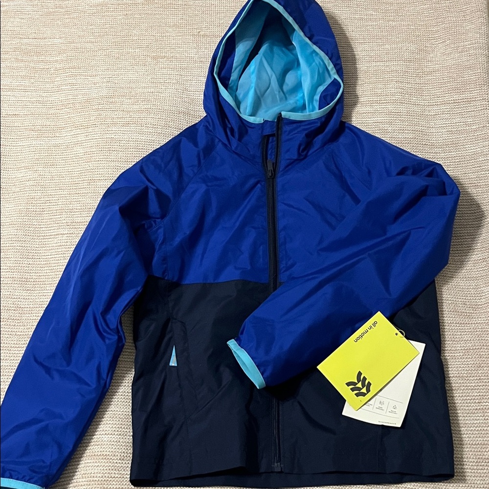 All in Motion Kids Two-Tone Blue Windbreaker